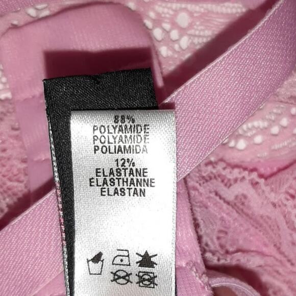NWOT Cosabella Pink Lace Triangle Bra Petite Small - Picture 11 of 11